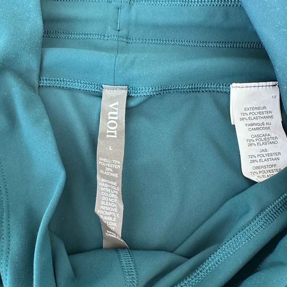 Vuori Teal Leggings with Pockets - Picture 4 of 5